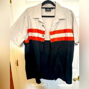 Mens XL Harley Davidson button down
